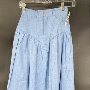 Vintage Kayo of California Women's Midi Blue Western Style Skirt
